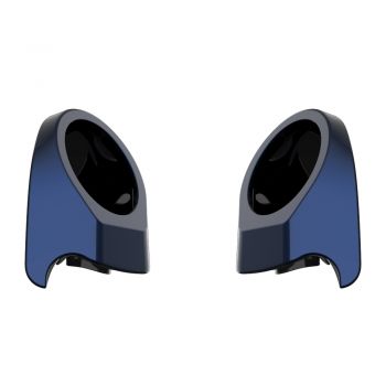 Blue Steel 6.5 Inch Speaker Pods for Advanblack & Harley King Tour Pak