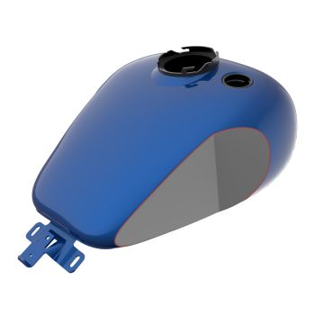 Bright Billiard Blue & Billiard Gray HOLESHOT performance bagger Gas tank Right Side Gas Cap for '09-'23 Harley Tourings