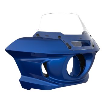Bright Billiard Blue Low Rider ST Style Front fairings Clear Windshield