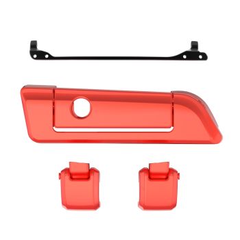 Candy Orange Hinges & Latch kit  For Harley Razor Chopped King Tour Pak