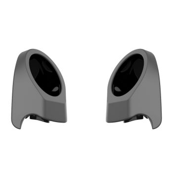 Charcoal Denim 6.5 Inch Speaker Pods for Advanblack & Harley King Tour Pak
