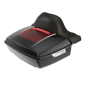 Advanblack King Tour Pack Pak Luggage Trunk Pad Sunset Orange For '97-'21 Harley Touring Street Electra Road Glide 