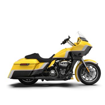 Chrome Yellow Pearl and Billiard and Raven Matellic CVO Style Bags  For 2014-2023 Harley Davidson Touring