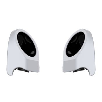 White Onyx Pearl  6.5 Inch Speaker Pods for Advanblack & Harley King Tour Pak