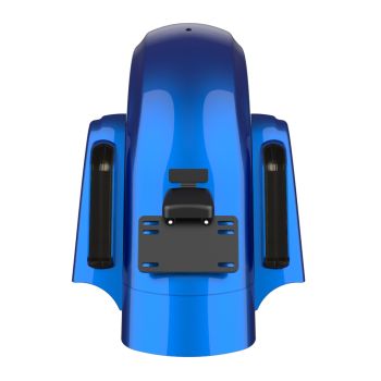 AdvanBlack Crushed sapphire CVO Style Rear Fender System For 2014+ Harley Davidson Touring Models