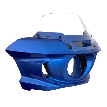 Crushed Sapphire Blue Low Rider ST Style Front fairings Clear Windshield