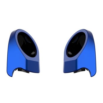 Crushed Sapphire Blue 6.5 Inch Speaker Pods for Advanblack & Harley King Tour Pak