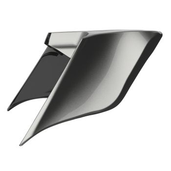Mercury Silver ABS Stretched Extended Side Cover Panel for 2014+ Harley Davidson Touring 