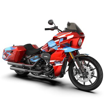 Advanblack Crushed Ice Pearl 8'' Saddlebag Speaker Lids Cover for Harley Davidson Touring 2014-2020