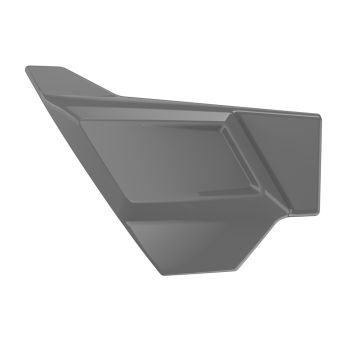 Advanblack Dark Billiard Gray Holeshot 2.0 Side Cover for '23.5-Up Harley Touring | One-Piece Design