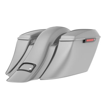 Dark Platinum Bagger Boss Down and Out Bagger Kit Black Latch For '23-'25 Harley CVO & '24-'25 Street Glide Road Glide
