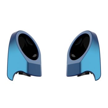 Daytona Blue 6.5 Inch Speaker Pods for Advanblack & Harley King Tour Pak