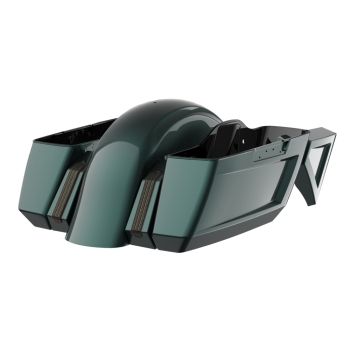 Deep Jade Pearl Holeshot Chopped Bagger Kit for '14-'23 Harley Touring