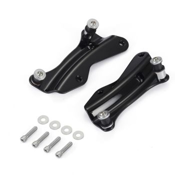 Black 4-Point Docking Hardware Kit for Harley Touring '2014+ PN 52300353