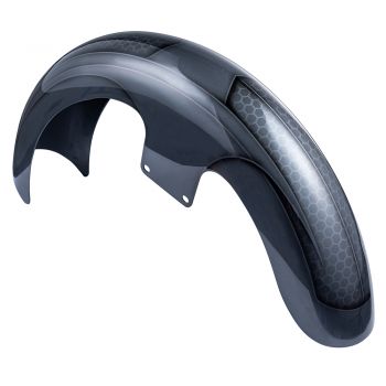 Charcoal Pearl Ravager Series Airbrushed 19" Reveal Wrapper Hugger Front Fender