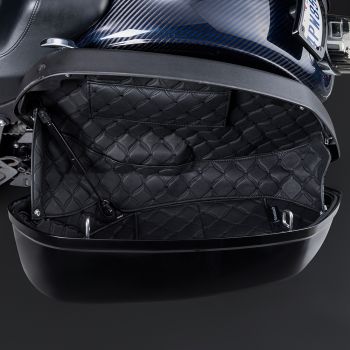 Black Stitching Saddlebag Liners for Harley® Low Rider ST / Sport Glide 