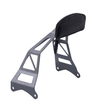 Black Stainless Steel Sissy Bar Backrest for Harley Touring (2009-2025) 