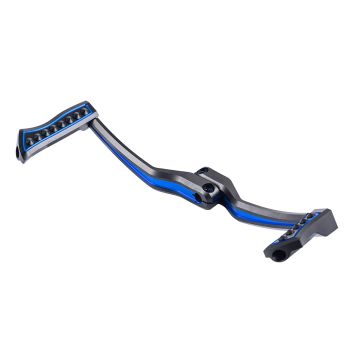 Advanblack Black with Blue Vengeance Heel Toe Shift Peg Levers For Harley Tourings & Softail 