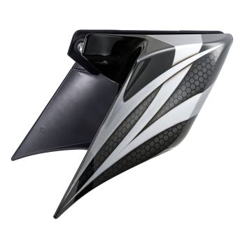 Advanblack Ravager Series Airbrushed Stretched Extended Side Cover Pannel for 2014+ Harley Davidson Touring-Vivid Black