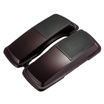 Advanblack Black Cherry 6 x 9 Saddlebag Speaker Lids Cover for Harley Davidson Touring '06-'13