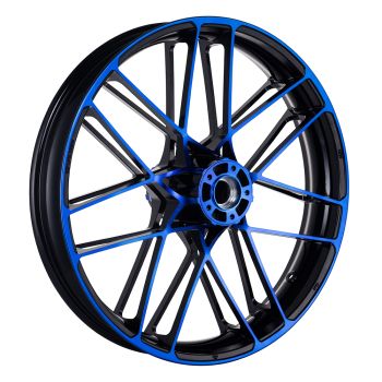 Blue CNC Contrast 21inch Front Wheel