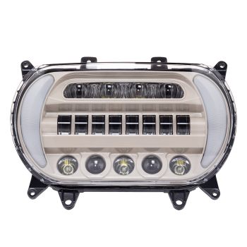 White Sand Pearl Attack Headlight For 2015up Road Glide
