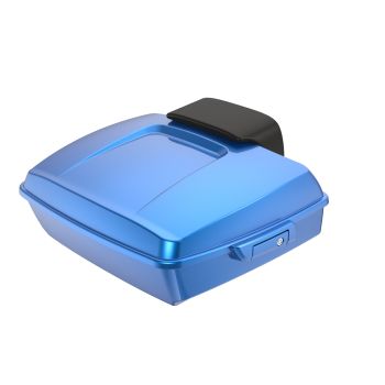 Hifi Blue Chopped Tour Pack Pad Luggage Trunk For '97-'23 Harley Touring 