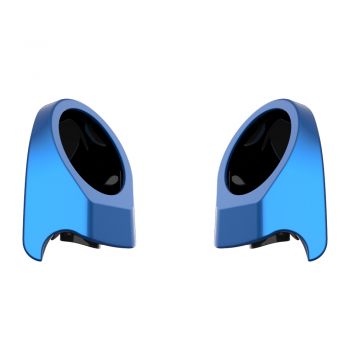 Electric Blue 6.5 Inch Speaker Pods for Advanblack & Harley King Tour Pak