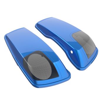 Hifi Blue 5x7 Saddlebag Speaker Lids for Harley Davidson Touring 2014+