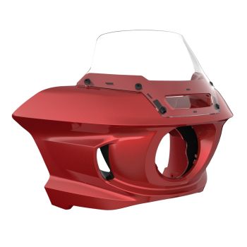 Ember Red Sunglo Low Rider ST Style Front fairings Clear Windshield
