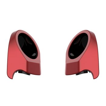 Ember Red Sunglo 6.5 Inch Speaker Pods for Advanblack & Harley King Tour Pak