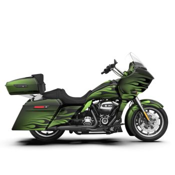 Envious Green Fade PREMIUM FULL BODY COLOR SWAP BUNDLE FOR HARLEY DAVIDSON 2015+  Road Glide