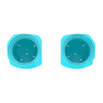 Frosted Teal 8inch Lower Fairings Speaker Pods  for Harley 24up Later Harley Touring