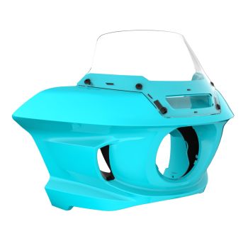 Frosted Teal Low Rider ST Style Front fairings Clear Windshield