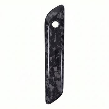 Advanblack Glossy Black Forged Carbon Fiber Saddlebag Latch Cover Kit for 2024+ Touring & 2023+ CVO