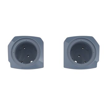 Gunship Gray Lower Fairings 6.5inch Speaker Pods for Harley 24up Later Harley Touring