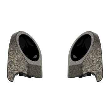 Hard Candy Black Gold Flake 6.5 Inch Speaker Pods for Advanblack & Harley King Tour Pak