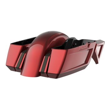 Hard Candy Hot Rod Red Flake Holeshot Chopped Bagger Kit for '14-'23 Harley Touring