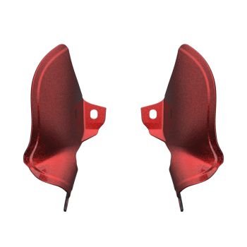 Hard Candy Hot Rod Red Flake MID-FRAME AIR DEFLECTORS HEAT SHIELD FOR '18-'23 HARLEY SOFTAIL