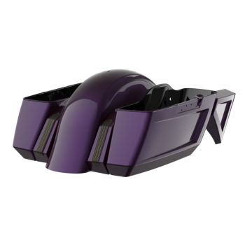 Hard Candy Mystic Purple Flake Holeshot Chopped Bagger Kit for '14-'23 Harley Touring