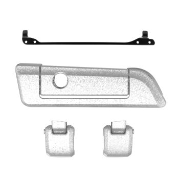 Hard Candy Shattered Flake Hinges & Latch kit  For Harley Razor Chopped King Rear Tour Trunk Pack
