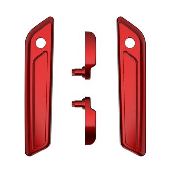 Heirloom Red Fade Saddlebag Lid Lever & Latch Cover Set Kit For 2014+ Harley Touring