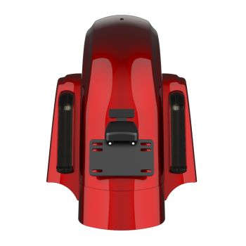 Advanblack Color Matched CVO Style Rear Fender For 2014-2021 Harley Davidson Touring Models-Heirloom Red Fade