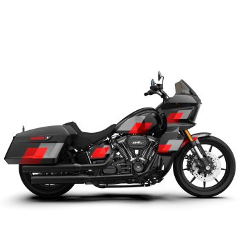 Advanblack Crushed Ice Pearl 8'' Saddlebag Speaker Lids Cover for Harley Davidson Touring 2014-2020