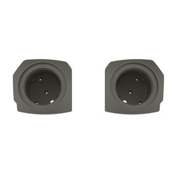 Industrial Gray Denim Lower Fairings 6.5inch Speaker Pods for Harley 24up Later Harley Touring