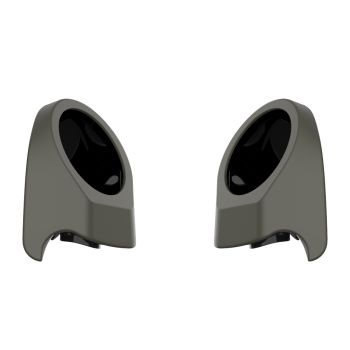 Industrial Gray Denim 6.5 Inch Speaker Pods for Advanblack & Harley King Tour Pak