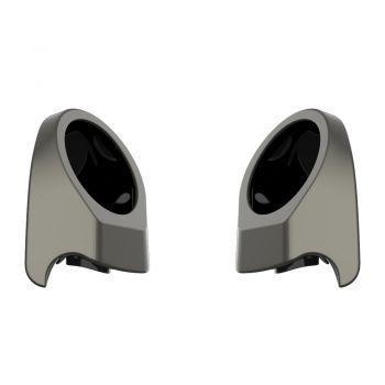 Industrial Gray 6.5 Inch Speaker Pods for Advanblack & Harley King Tour Pak