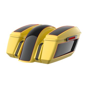 Industrial Yellow  & Vivid Black Holeshot Performance Bagger Kit For '14-'23 Harley Davidson Touring