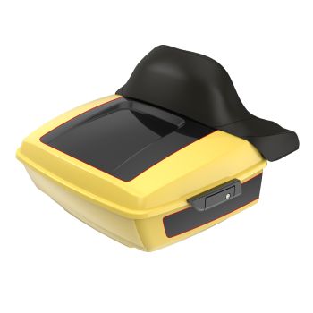 Industrial Yellow RUSHMORE KING TOUR PACK PAD Black Latch FOR '97-'22 HARLEY TOURING / SOFTAIL
