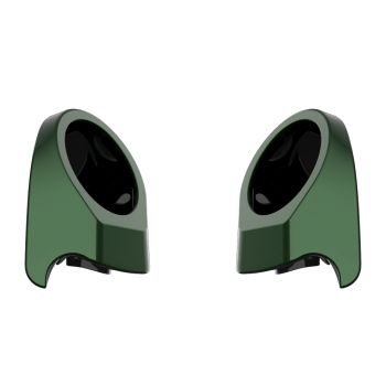 Kinetic Green 6.5 Inch Speaker Pods for Advanblack & Harley King Tour Pak